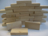 Деревянный кирпич, фото