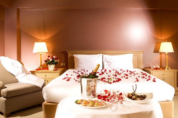 романтические спальни