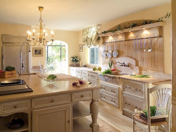 Стиль прованс — французский флер в кухонном интерьере